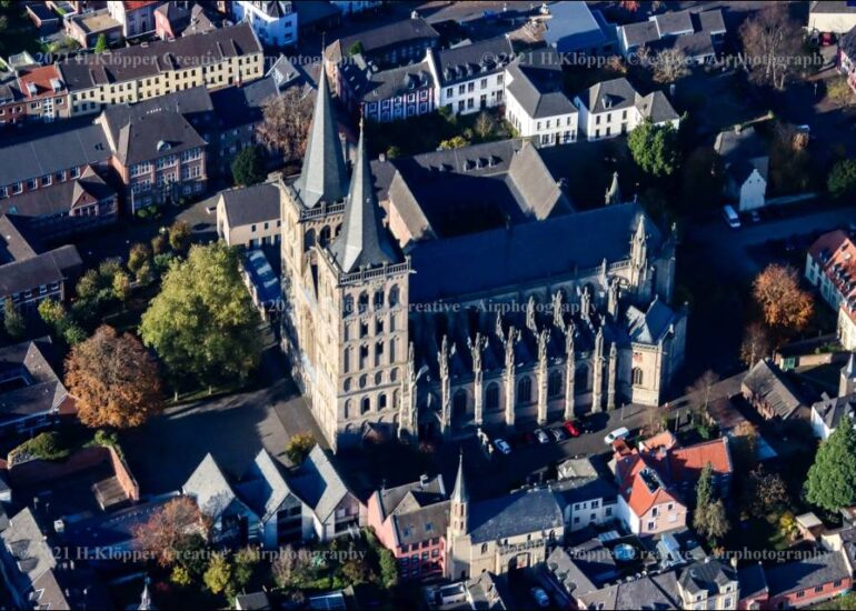 Luftbild Xanten Stadt