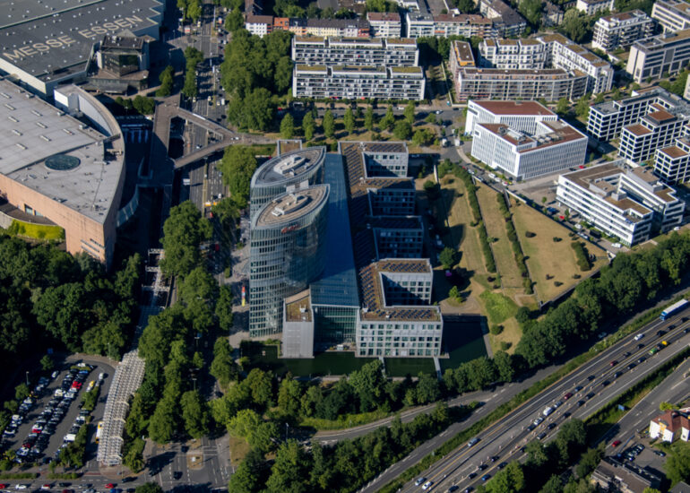 Luftbild Essen Rhein Ruhr Eon Zentrale Stadtmitte