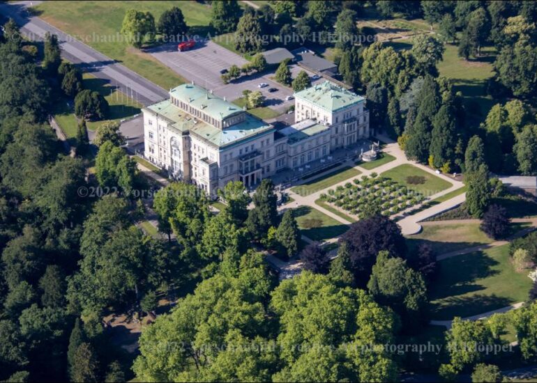 Luftbild-Essen-Krupp Villa-Hügel