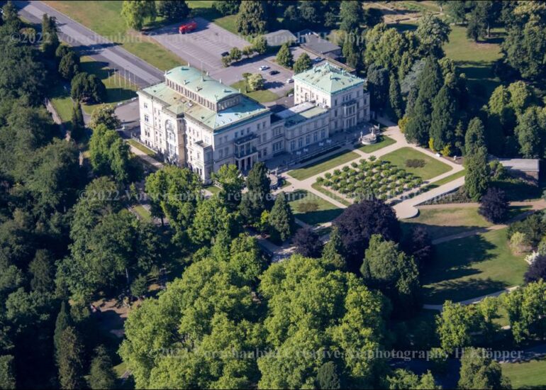 Luftbild-Essen-Krupp Villa-Hügel