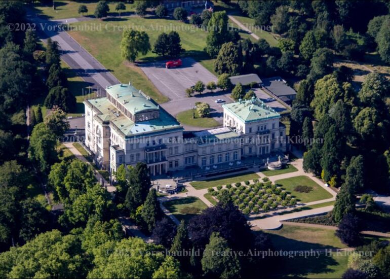 Luftbild-Essen-Krupp Villa-Hügel