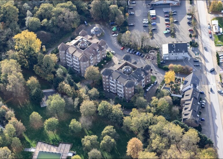 Luftbild-Bedburg-Matthias Str.