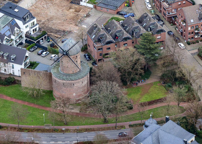 Luftbild Kempen Stadtmauer