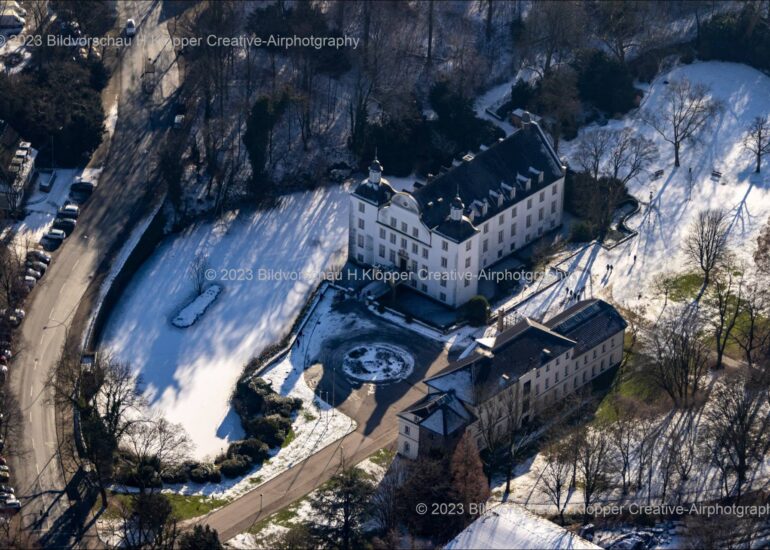 luftbilder essen schloss borbeck im ruhrgebiet von nordrhein westfalen