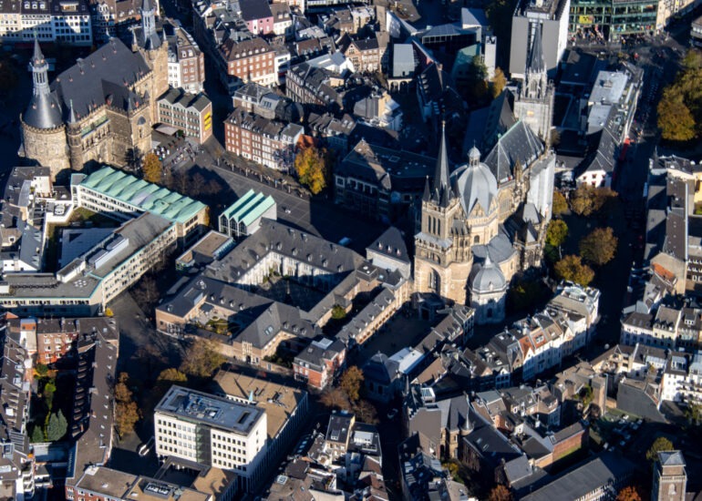 Luftbilder Aachen Stadt im Dreiländereck