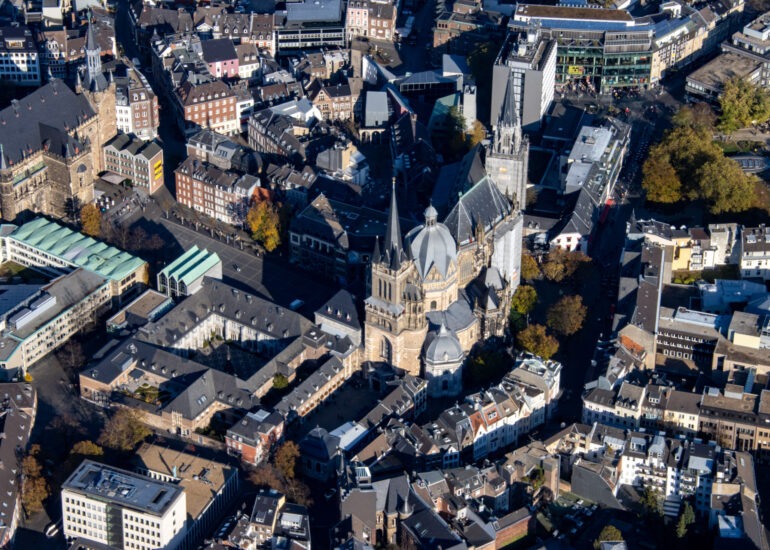 Luftbilder Aachen Stadt im Dreiländereck
