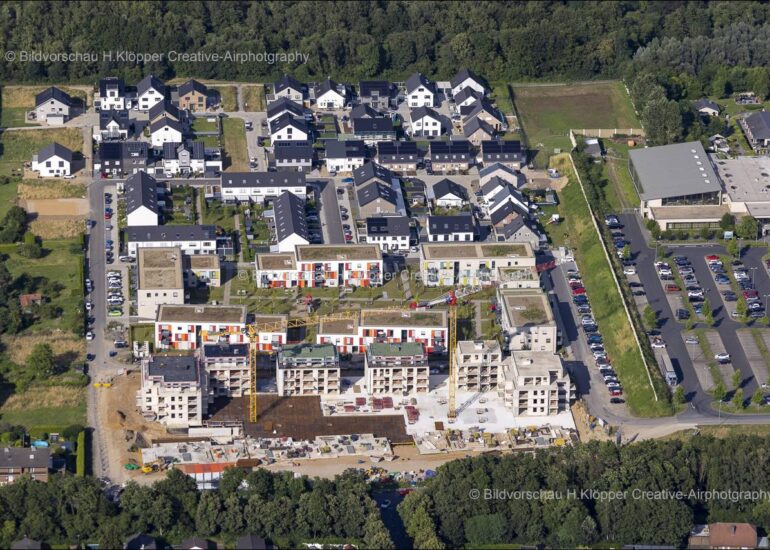 Luftbilder Bedburg Stadt Luftbilder Wohnbebauug Sonnenfed Kaster