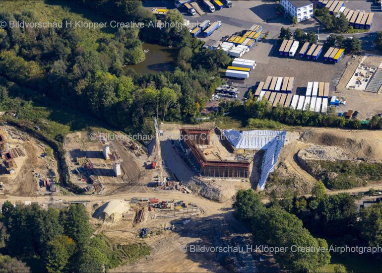 Luftbildfotografie und Luftbilder BAB A554 Aachen Haarbachtalbrücke