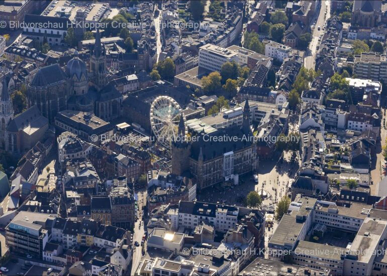 Luftbildfotografie Luftbilder Aachener Dom