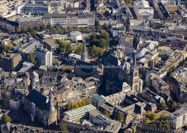 Luftbildfotografie Luftbilder Aachener Dom
