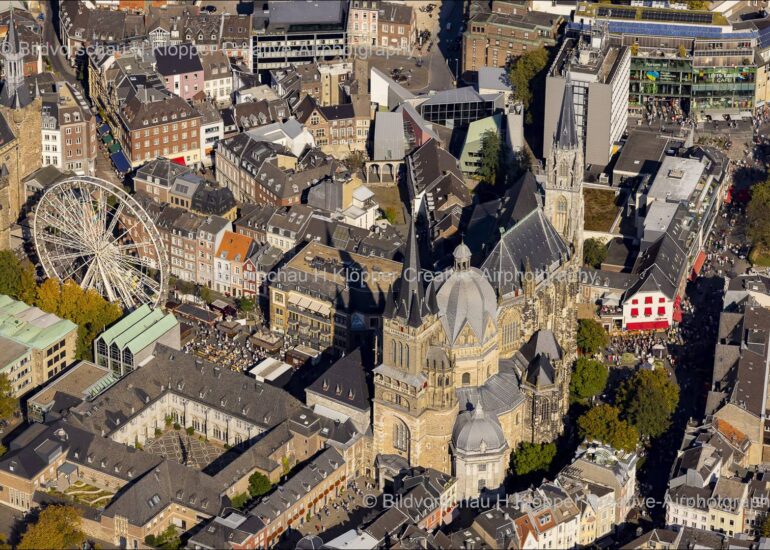 Luftbildfotografie Luftbilder Aachener Dom
