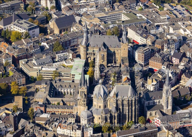 Luftbildfotografie Luftbilder Aachener Dom