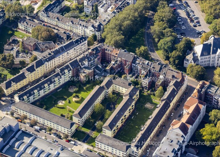 Lufbild , Aachen , Reihenhaus Talstraße