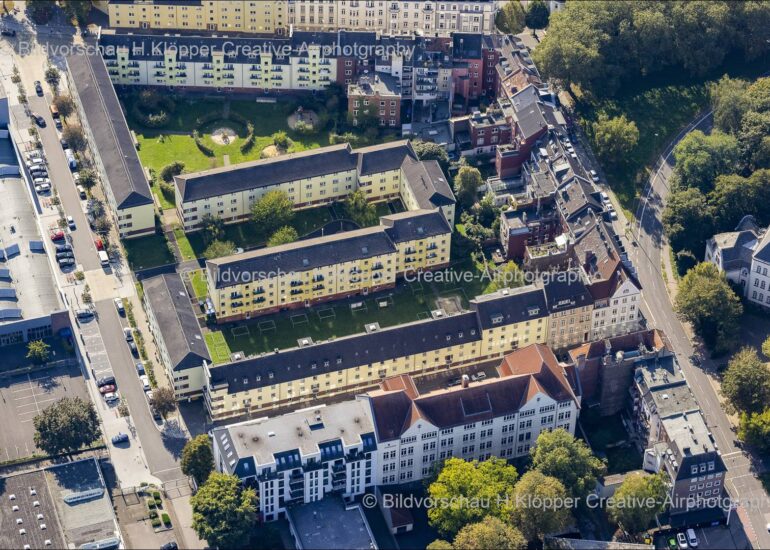 Lufbild , Aachen , Reihenhaus Talstraße