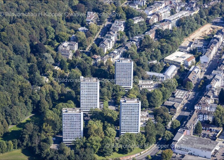 Luftbilder Aachen Studentenwerk Türme