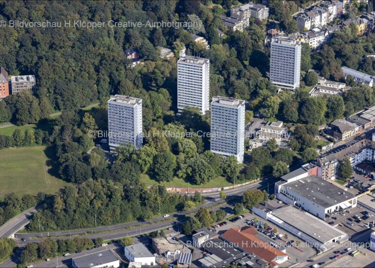 Luftbilder Aachen Studentenwerk Türme