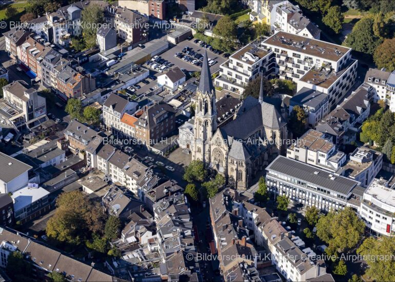 Luftbildfotografie Aachen Heilig Kreuz Kirche