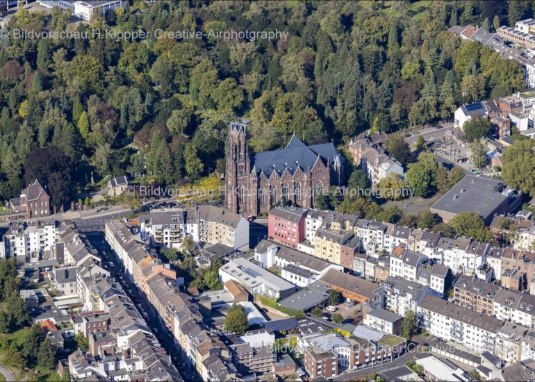 Luftbild Aachen St Josef Grabeskirch