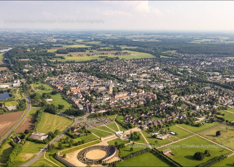 Luftbild Archäologischer Park in Xanten im Bundesland Nordrhein-Westfalen, Deutschland
