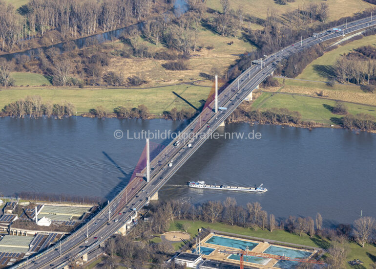 Luftbild Friedrich-Ebert-Brücke in Bonn im Bundesland