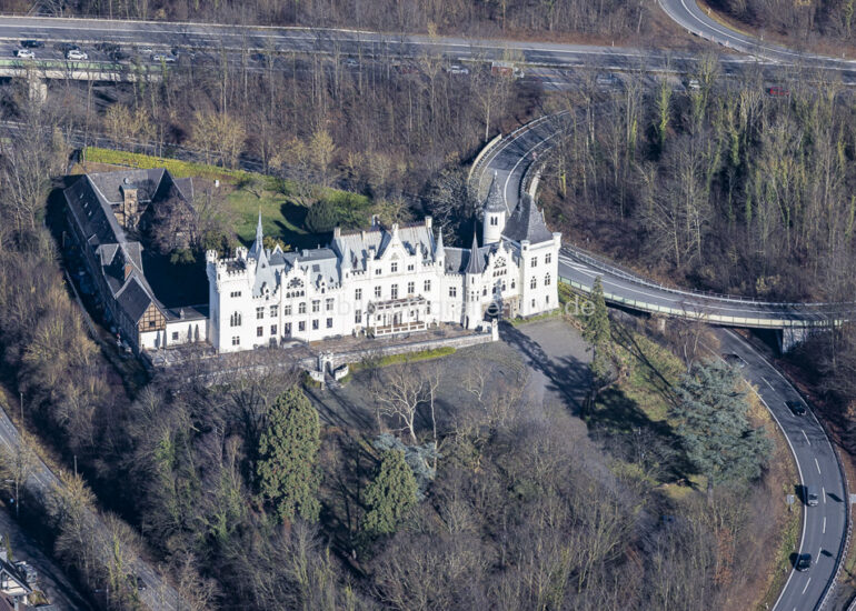 Luftbild Gebäude des Schlosshotel 
