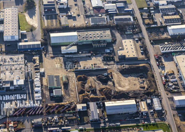 Luftaufnahme Industrie- und Gewerbegebiet in Zülpich im Bundesland Nordrhein-Westfalen, Deutschland