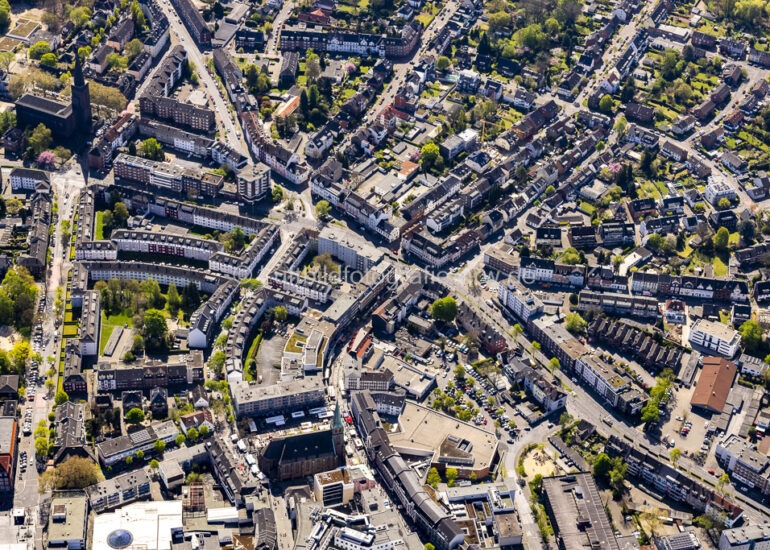 Stadtzentrum im Innenstadtbereich in Bottrop im Bundesland Nordrhein-Westfalen, Deutschland