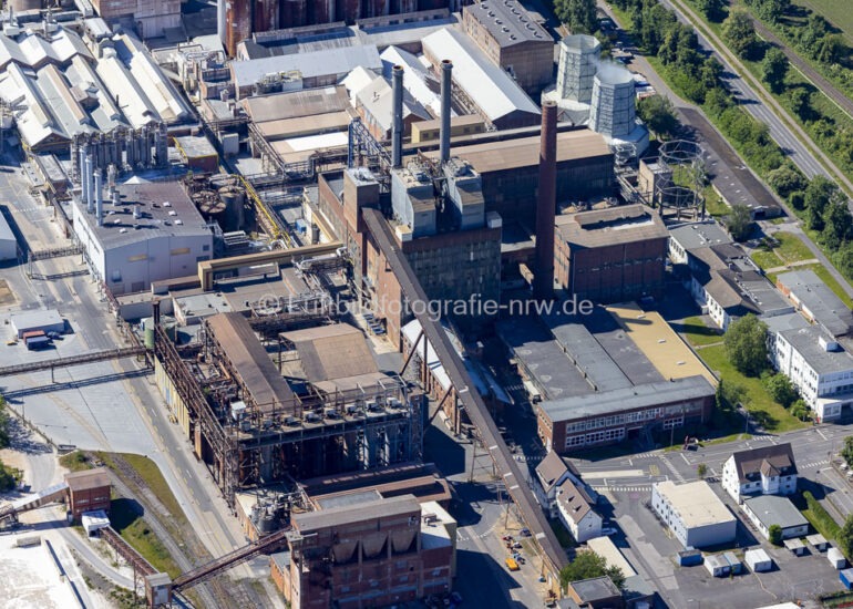 Luftaufnahme Werksgelände des Chemieproduzenten 