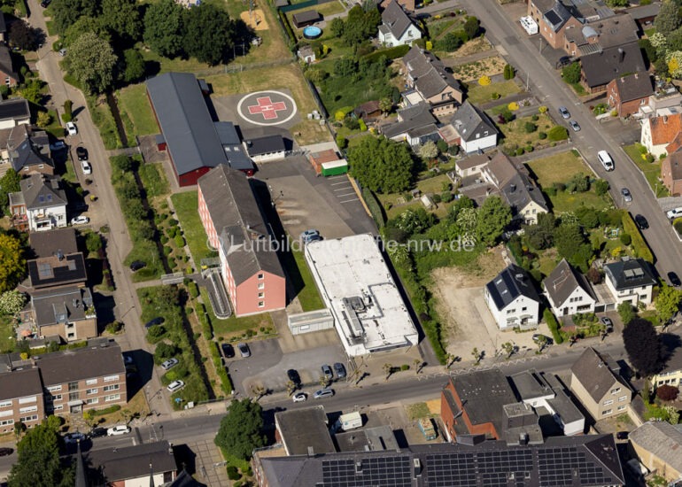 Luftbildfotografie und Luftbild Bedurg Vereinsheim in Bedburg im Bundesland Nordrhein-Westfalen, Deutschland