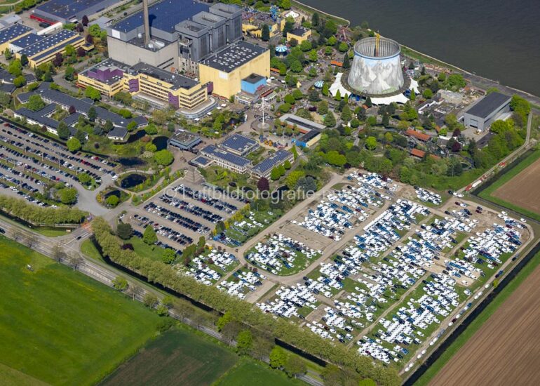 Gelände des Wunderland Kalkar auf dem ehemaligen AKW - KKW - Gelände Kalkar