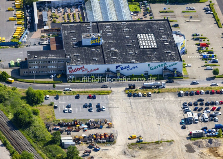 Luftbild Gebäude des Einkaufszentrum 