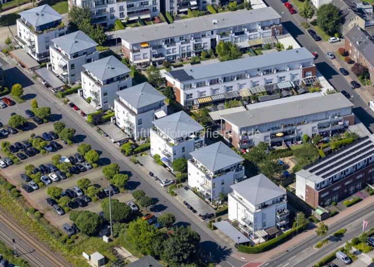 Luftbild Wohngebiet der Mehrfamilienhaussiedlung in Kempen