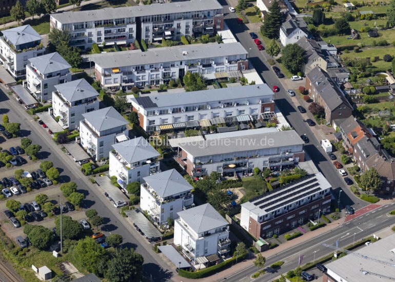 Luftbild Wohngebiet der Mehrfamilienhaussiedlung in Kempen