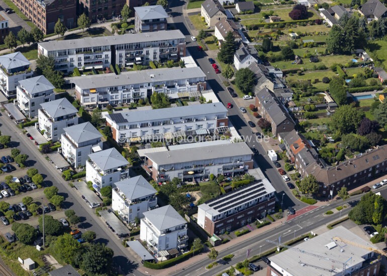 Luftbild Wohngebiet der Mehrfamilienhaussiedlung in Kempen