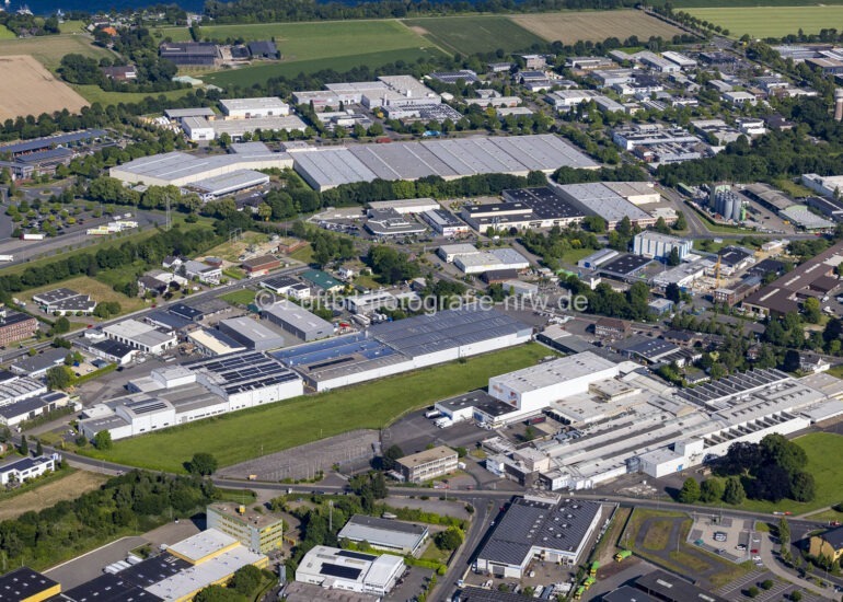 Luftbild Gewerbepark im Gewerbegebiet an der Straße Am Selder in Kempen im Bundesland Nordrhein-Westfalen, Deutschland