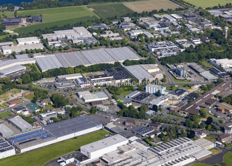 Luftbild Gewerbepark im Gewerbegebiet an der Straße Am Selder in Kempen im Bundesland Nordrhein-Westfalen, Deutschland