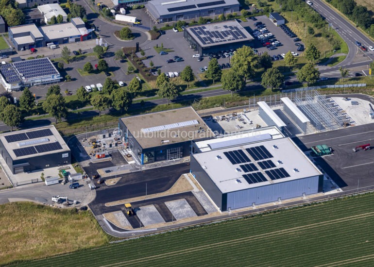 Luftbild Industrie- und Gewerbegebiet in Kempen im Bundesland Nordrhein-Westfalen, Deutschland