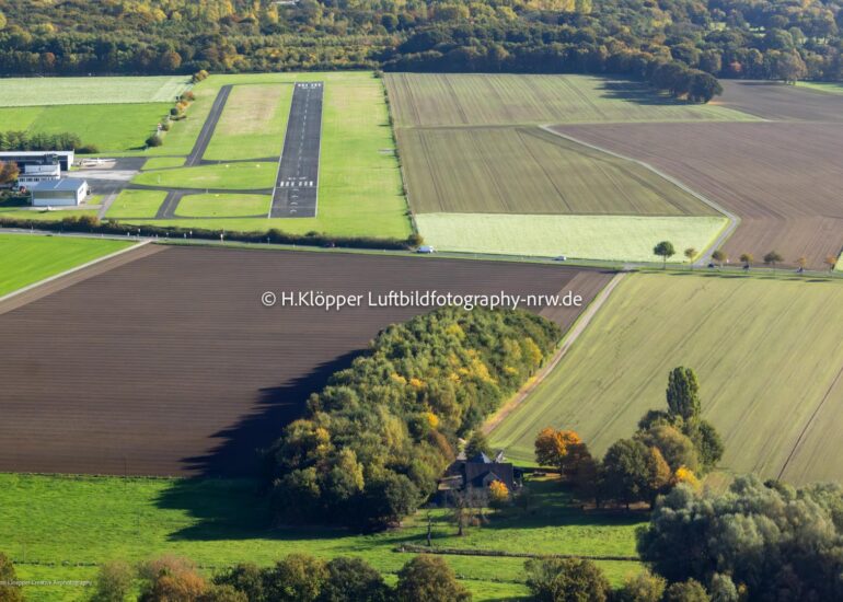 Luftbildfotografie Luftbild Flugplatz in Marl im Bundesland Nordrhein-Westfalen, Deutschland