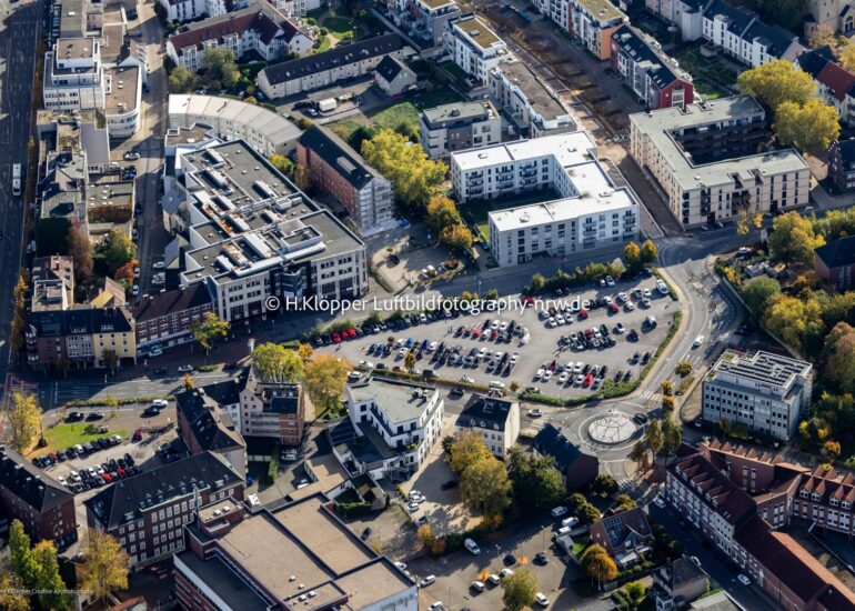 Luftbildfotografie Luftbild Platz- Ensemble in Recklinghausen im Bundesland Nordrhein-Westfalen, Deutschland