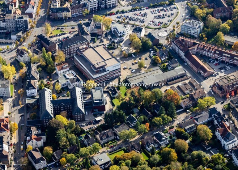Luftbild Platz- Ensemble in Recklinghausen im Bundesland Nordrhein-Westfalen, Deutschland