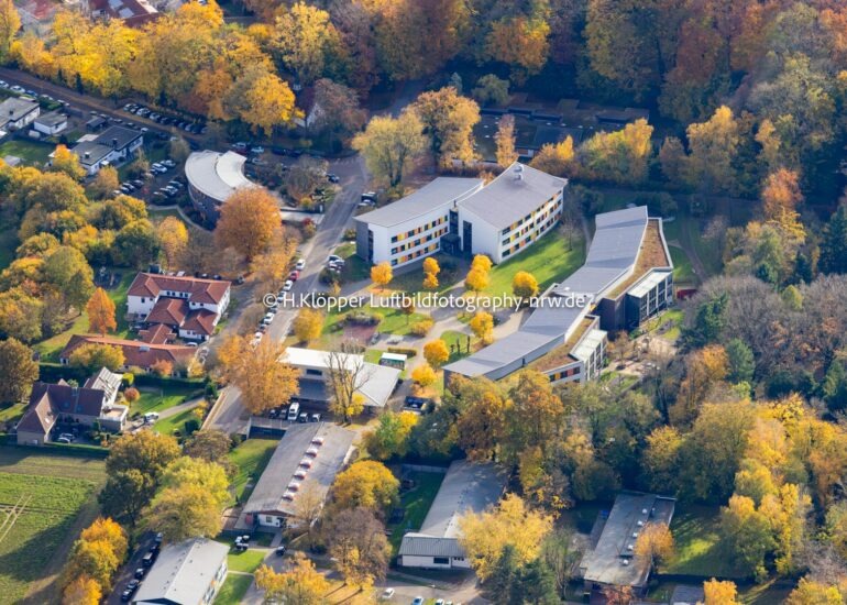 Luftbild Klinikgelände des Krankenhauses 