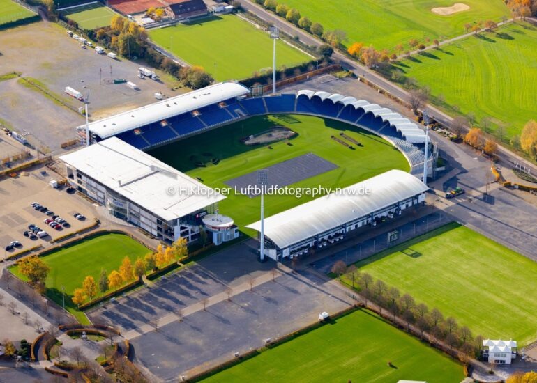 Luftbildfotografie Chio - Reitsport- Trainingsplatz und Turnier- Übungsstrecke am Sportpark Soers in Aachen im Bundesland Nordrhein-Westfalen, Deutschland.