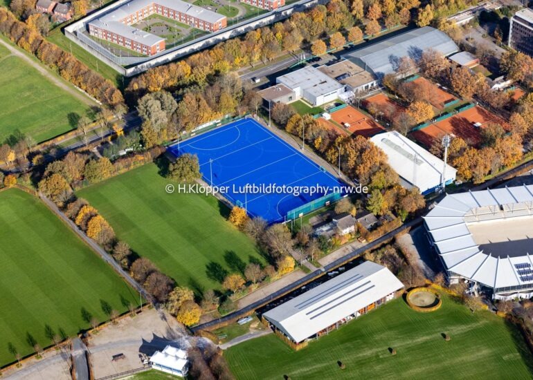 Luftbildfotografie Hockey- Platz- Sportanlage 