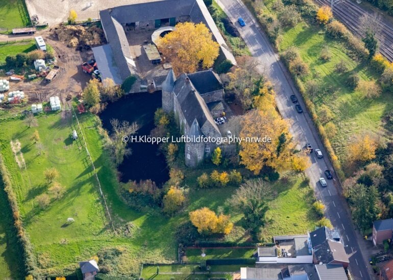 Luftbild Burganlage des Schloß 