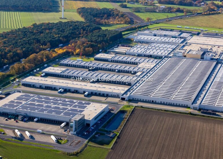 Luftbild Gebäude des Großhandelszentrum 