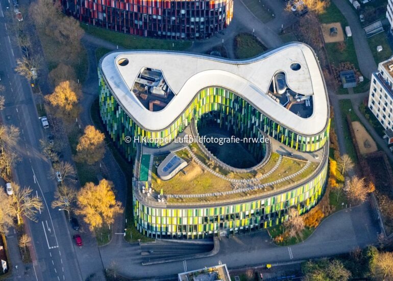 Luftbild Verwaltungsgebäude und Bürokomplex 