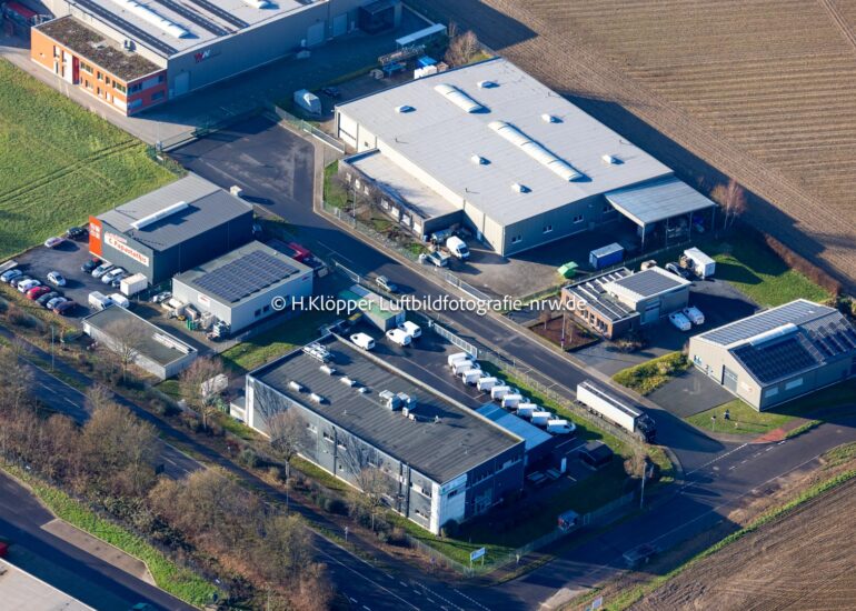 Luftbildfotografie Industrie- und Gewerbegebiet in Schwalmtal im Bundesland Nordrhein-Westfalen, Deutschland
