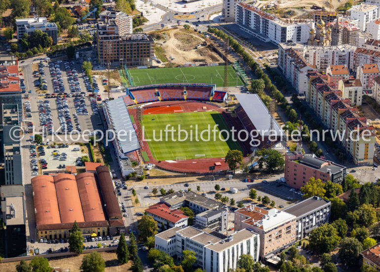 Luftbild Sportstätten-Gelände des Stadion 
