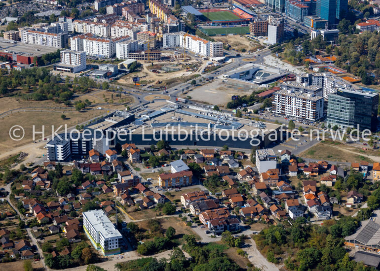 Luftbild Gebäude des Einkaufszentrum 