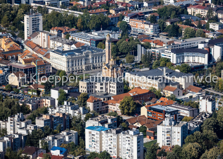 Luftbild Kirchengebäude der Kathedrale 